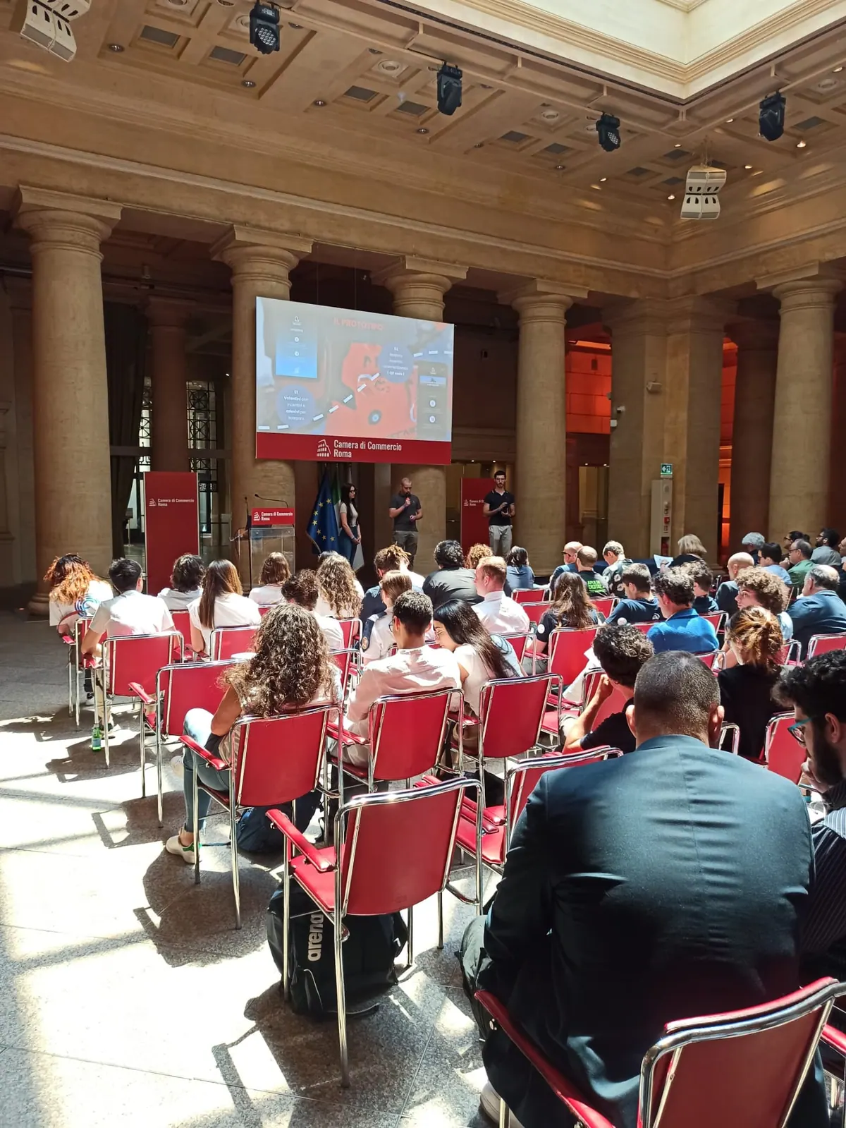 Francesco Sguotti al concorso della Camera di Commercio di Roma con l'ITS